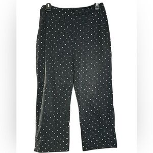 Liz Claiborne Navy and White Cropped Pants